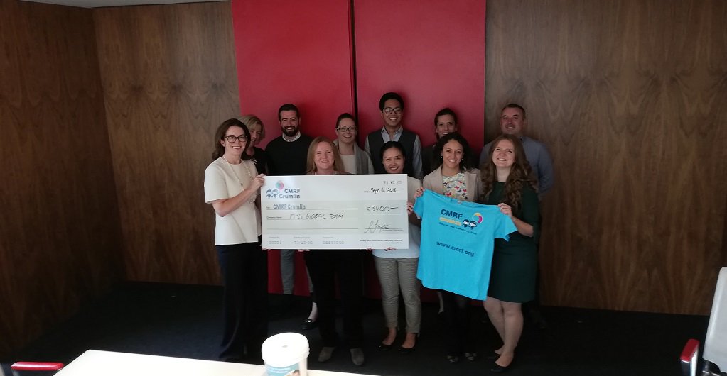 M3Ssolutions's tweet photo. Delighted to be able to donate €3,400 towards @CMRF_Crumlin! Thank you to everyone who took part in our fundraising event and to everyone who donated to this cause. #CSR https://t.co/TkdFoO6jQ0