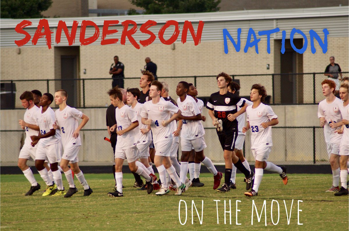 plylebullock's tweet photo. @SoccerSanderson @Sandersonpics @SpartanTweets @sandersonscores At Athens Drive today for their second meeting. JV is at 4:30, Varsity at 6:30. Come support the βMoveβ #MovingStrong https://t.co/O7J0DxToVP