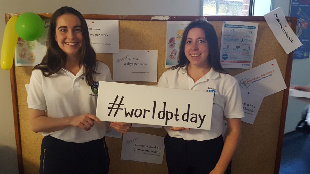 Great support for #worldptday in <a href="/Beaumont_Dublin/">Beaumont Hospital</a> from students at <a href="/UCDphysiohub/">UCD Physio Hub</a> <a href="/PhysioSocUCD/">PhysioSoc UCD</a> helping highlight the benefits of exercise for your mental health