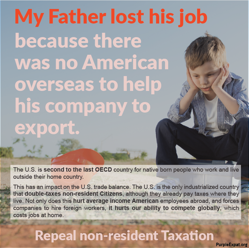 PurpleExpatOrg's tweet photo. Please pass #TTFI in #taxreform and keep Americans abroad. Without, you will lose all of us. https://t.co/PBMEXcia8C