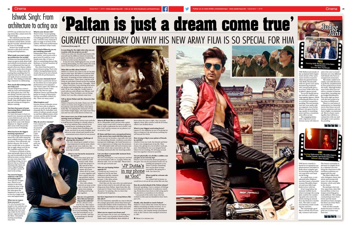 My big cover interview with talented actor <a href="/gurruchoudhary/">GURMEET CHOUDHARY</a> out now. #GurmeetChoudhary #Paltan
ONLINE LINK: easterneye.biz/gurmeet-choudh…