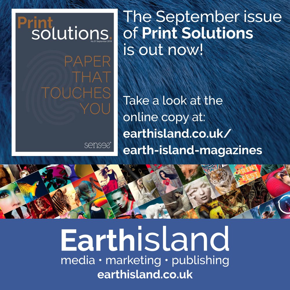 Print Solutions #51 is here &amp; available for you to read now at earthisland.co.uk
#EarthIslandUK #PrintSolutions #AlwaysPositiveAboutPrint 
#UEIFalcontech #WigstonPaper #SensesPaper #Foilco #MarstanPress #MPFoilBlocking #StoraEnso #WarnersMidlandsplc