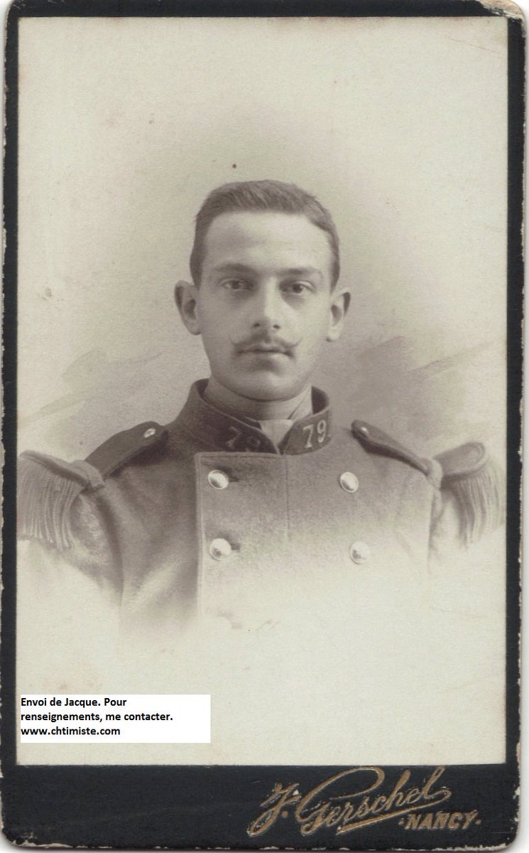 Le_Chtimiste's tweet photo. HENRY Léon Alfred né le 30 juillet 1984 - mort pour la France le 6 novembre 1914 du 79e /279e RI  - Merci à  Jacques- #Infanterie19141918 #Chtimiste #79eRI #279eRI https://t.co/1imTUZlrFI