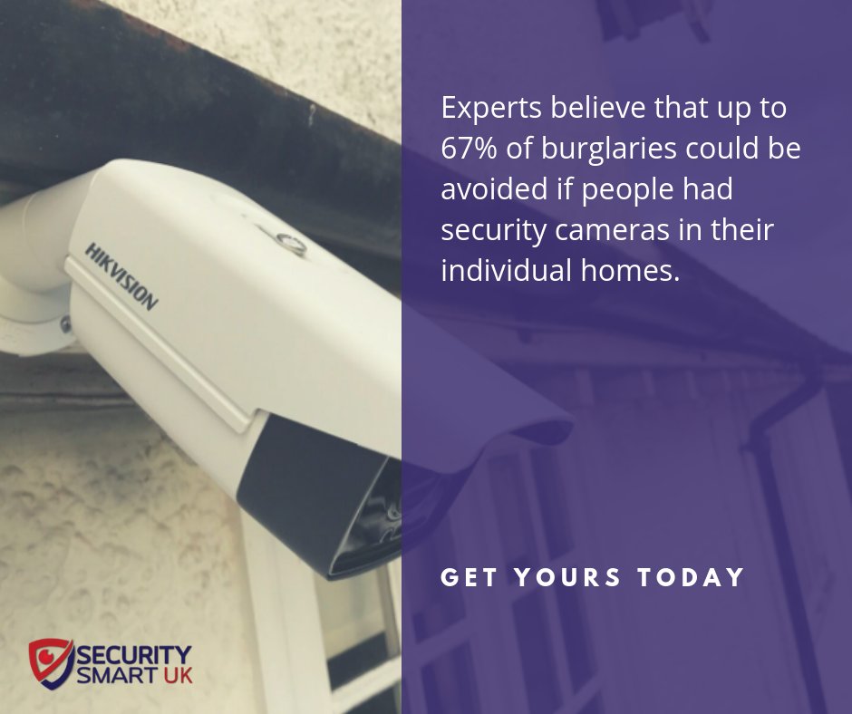 securitysmartuk's tweet image. Experts believe that upto 67% of burglaries could be avoided if people had security cameras in their individual homes. It’s time to secure yours. Call us on 01787 228448 for a free, on site, no obligation CCTV installation quote.