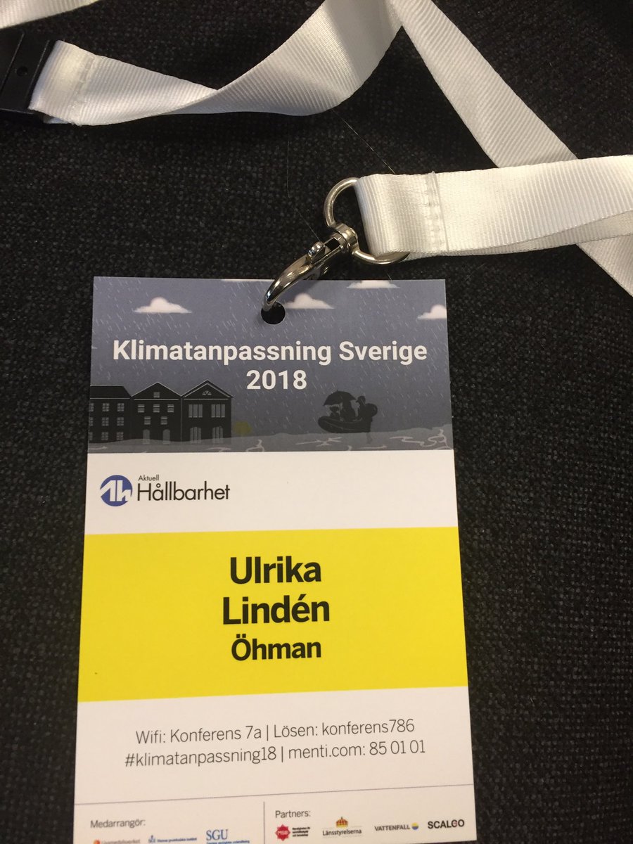 Idag pratar jag om Hållbara investeringar på Aktuell Hållbarhets konferens Klimatanpassning Sverige 2018