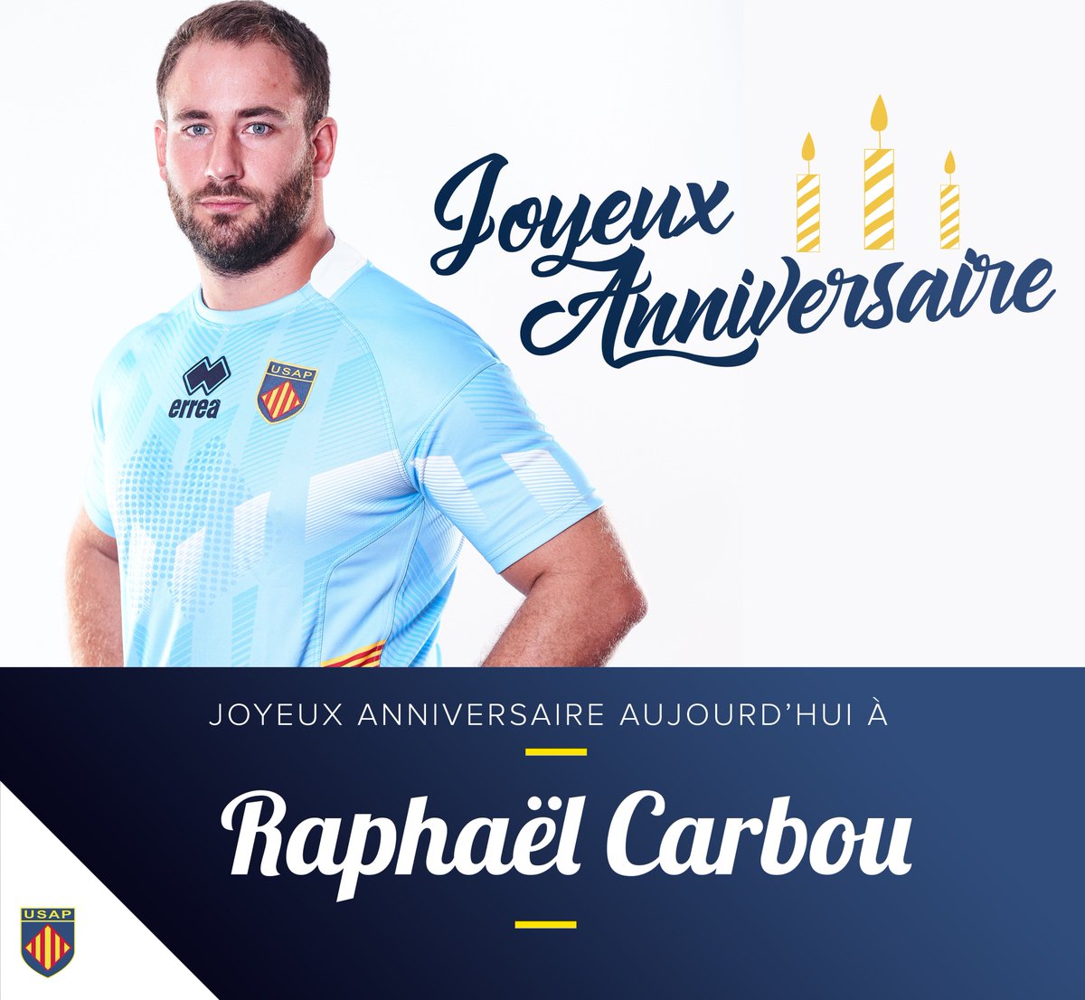 Usap Twitterissa Bon Anniversaire A Raphael Carbou Qui Fete Aujourd Hui Ses 26 Ans Usap Anniversaire Usap Twitterissa Bon Anniversaire A Raphael Carbou Qui Fete Aujourd Hui Ses 26 Ans Usap Anniversaire