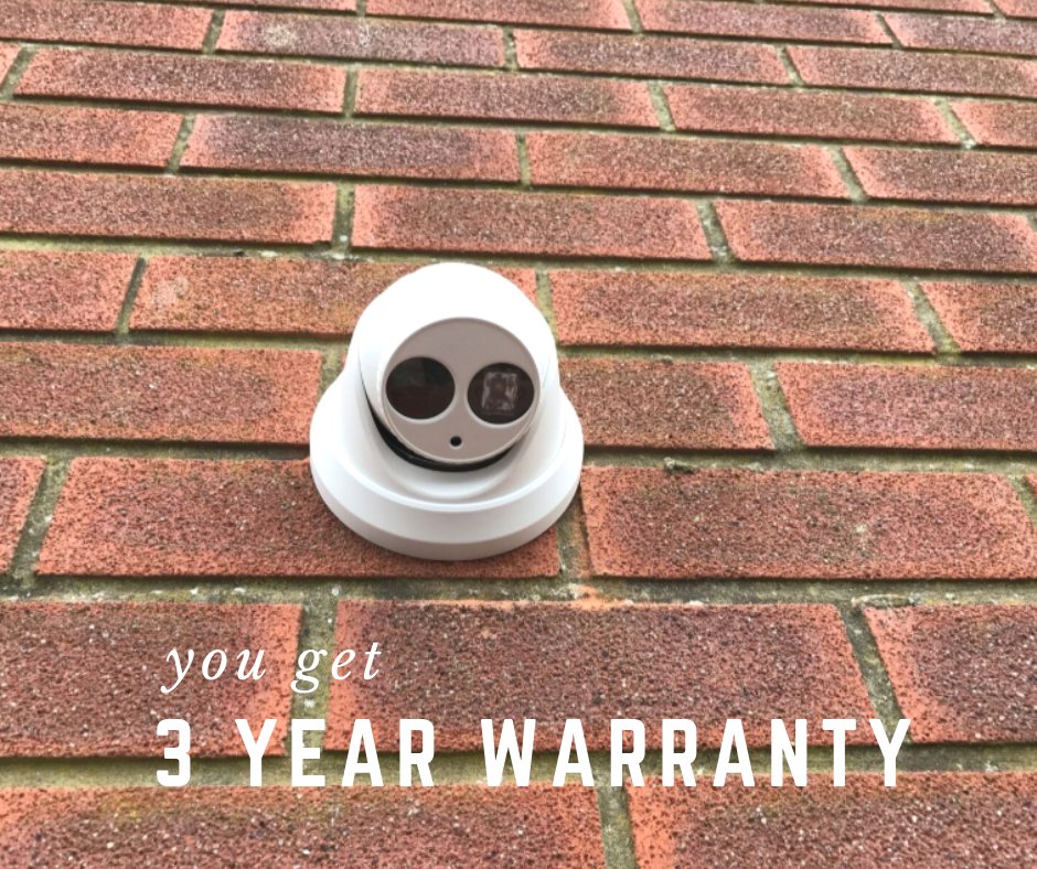securitysmartuk's tweet image. Did you know that our cameras come with a 3 year warranty? We’ll replace them if anything goes wrong, (but trust us that it won’t). Call us on 01787 228448 to get yours now.