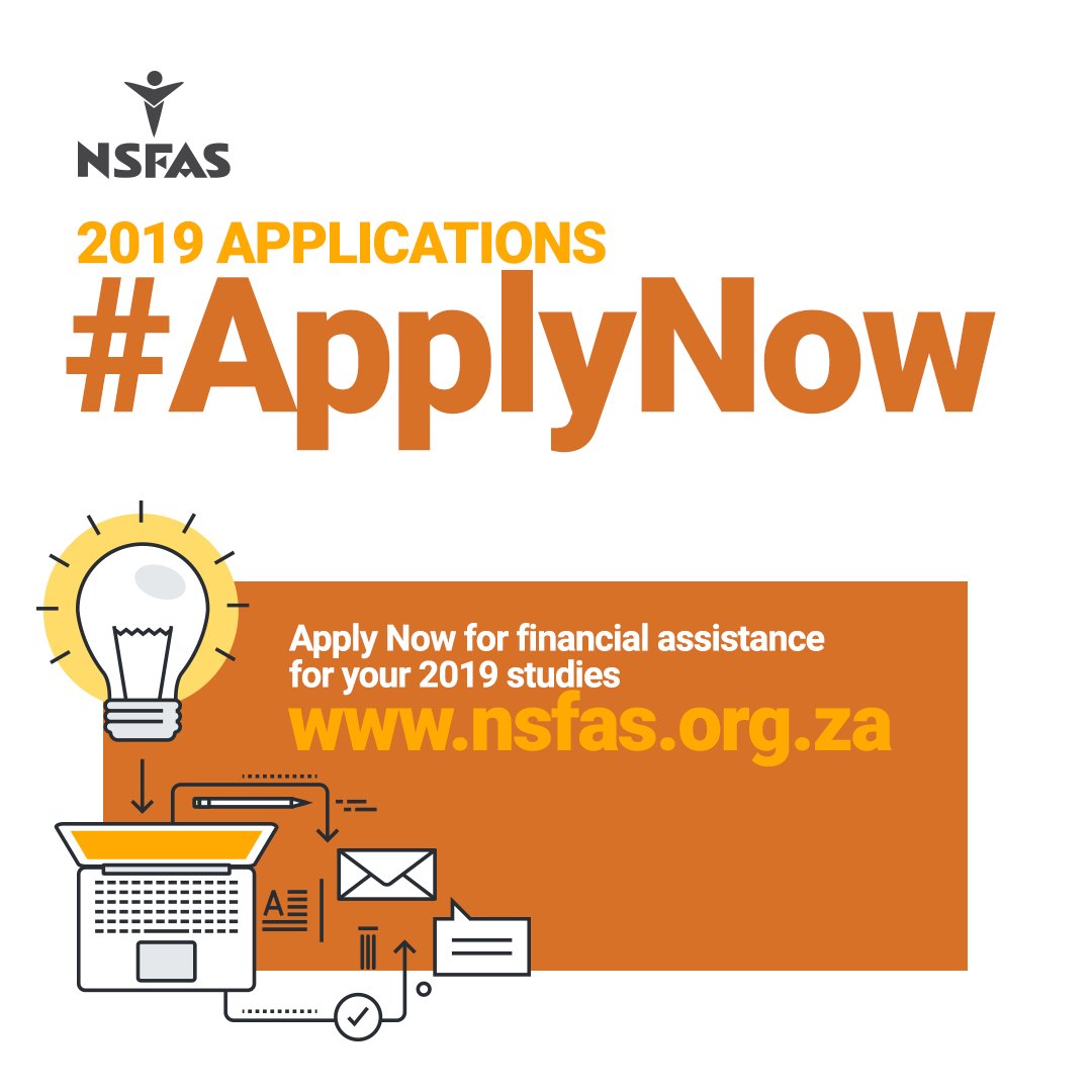 UFSUpdates's tweet image. Applications for 2019 #NSFAS funding are open bit.ly/2PYpxsx #ApplyNow #UFSUpdates
