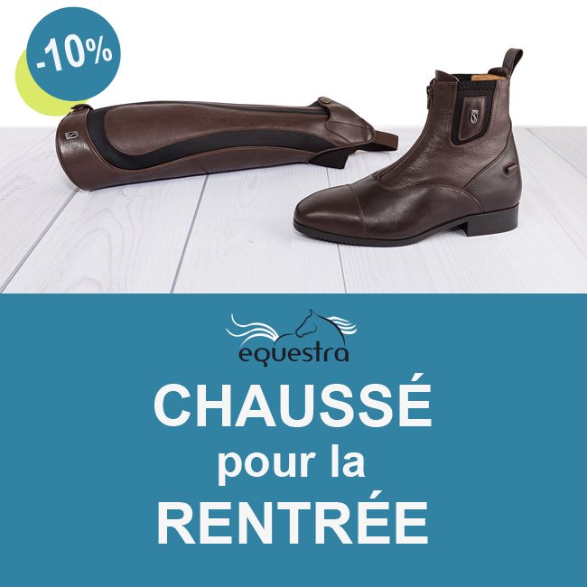 EquestraFr's tweet photo. 🍃⚡PROMO DE RENTRÉE⚡🍃
👉https://t.co/jeOABkOWbG
 👉-10% immédiats sur les BOOTS &amp; MINI-CHAPS avec le #CodePromo RENTREE10
 OU
 👉-20% du montant des boots &amp; mini-chaps commandés à valoir sur votre PROCHAINE COMMANDE avec le code promo RENTREE20
 👉Valable jusqu'au 13-09-2018 https://t.co/c15W34wVUV