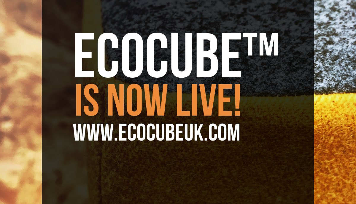 WE ARE LIVE! 🎉♻️🌎 

ecocubeuk.com

#recycling #reuse #sustainable #softseating #creative #digital #ethical #product