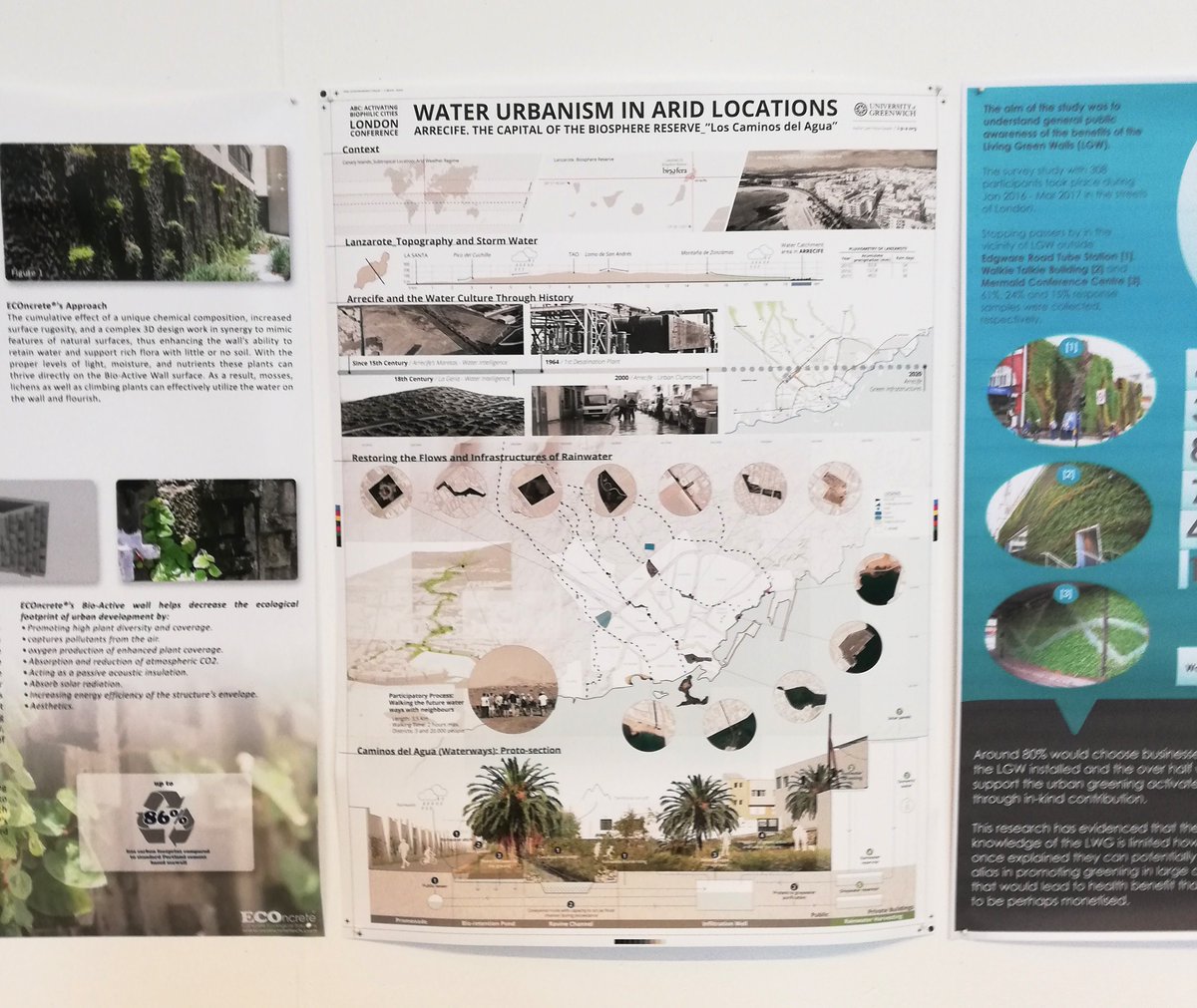 #LPA Work is part of the poster exposition <a href="/UniofGreenwich/">Uni of Greenwich</a> on the occasion of the International Conference ABC: Activating #Biophilic Cities held in <a href="/LivingWallsUoG/">Uni of Greenwich GRLW Centre</a>, London this week.