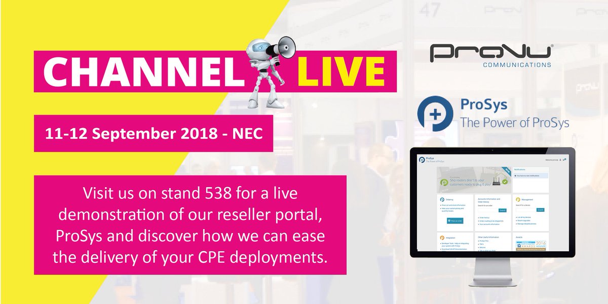 provu_uk's tweet image. 5 days to go until the doors open for @Channel_Live_! If you&apos;re attending, drop by stand #538 to see some of the latest products from @CiscoUKI, @Gigaset, @Sennheiser_UK and @YealinkNews plus see our reseller portal, #ProSys live in action!