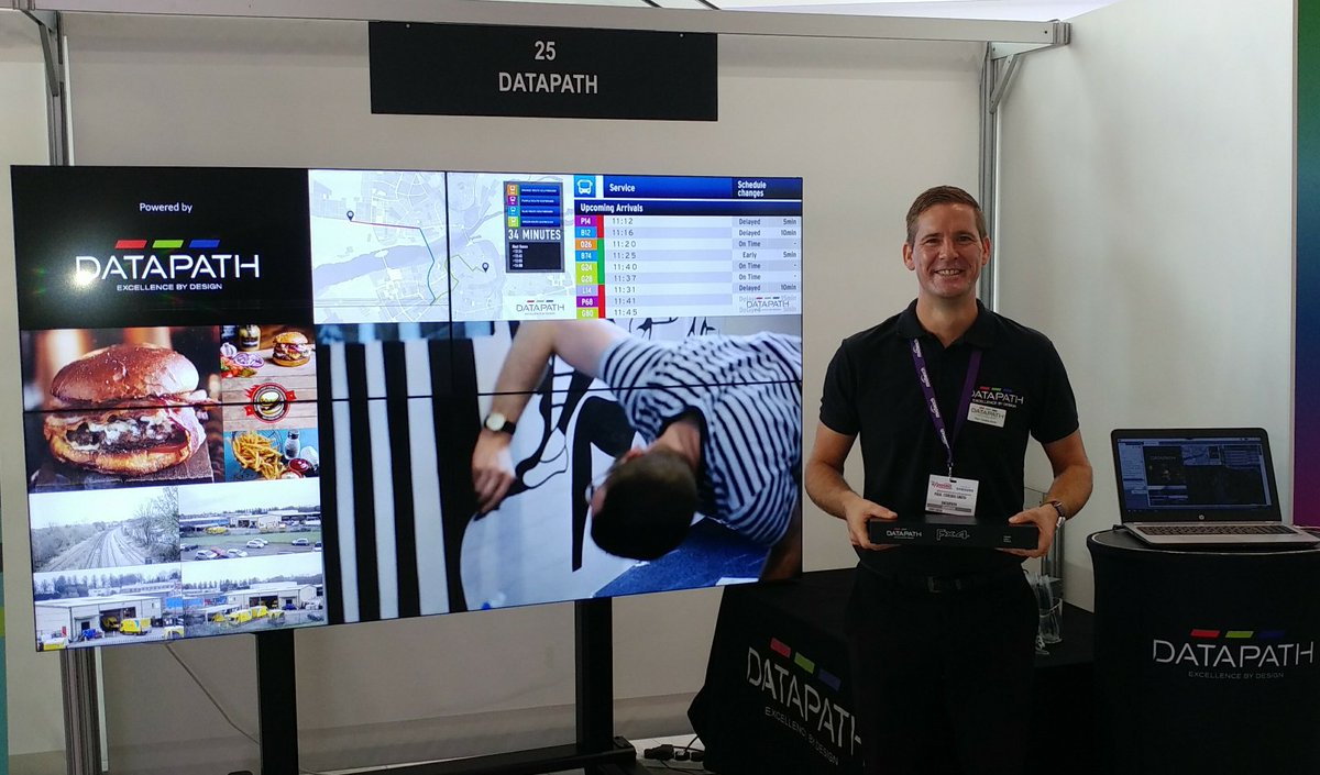 datapathltd's tweet photo. If you're attending @MidwichLtd #TechExposed18 today, Paul Corsbie Smith is ready to welcome you to stand 25, demonstrating our iolite 12i controller. Thanks to @chiefmfg and @PanasonicUK for stands and displays #avtweeps @MBWorldUK https://t.co/fOqFtHOTIy