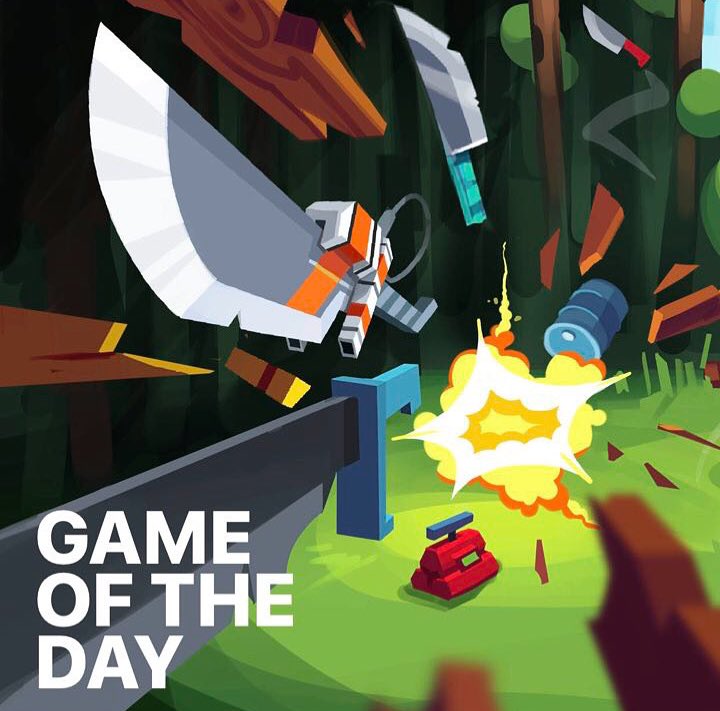 We’ve been featured in The App Store recently as a GAME OF THE DAY! It’s a great honor for us, thanks a lot @apple ✊🙏 #beresnevgames #flippyknife #apple #appstore #game #knife #sword #knifecommunity