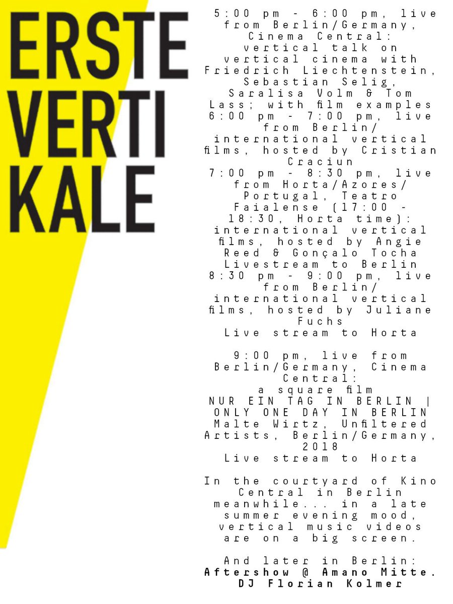 Vertical Filmfest - the program: #filmfestival #berlin #music <a href="/lesmanteez/">les manteez</a> #film #digitalartwork