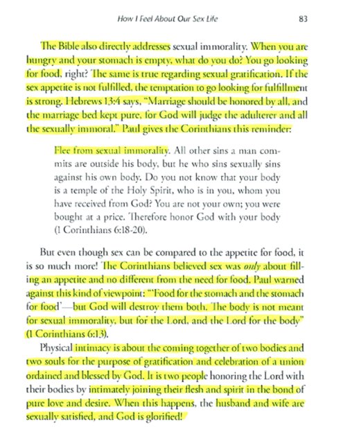 Pic1 = Excerpt from “Christian Counseling Today” (vol.17, no.2) by Tim Clinton. 2010.Pic2 = Excerpt from "10 Things You Aren't Telling Him" by Julie Clinton, 2009.