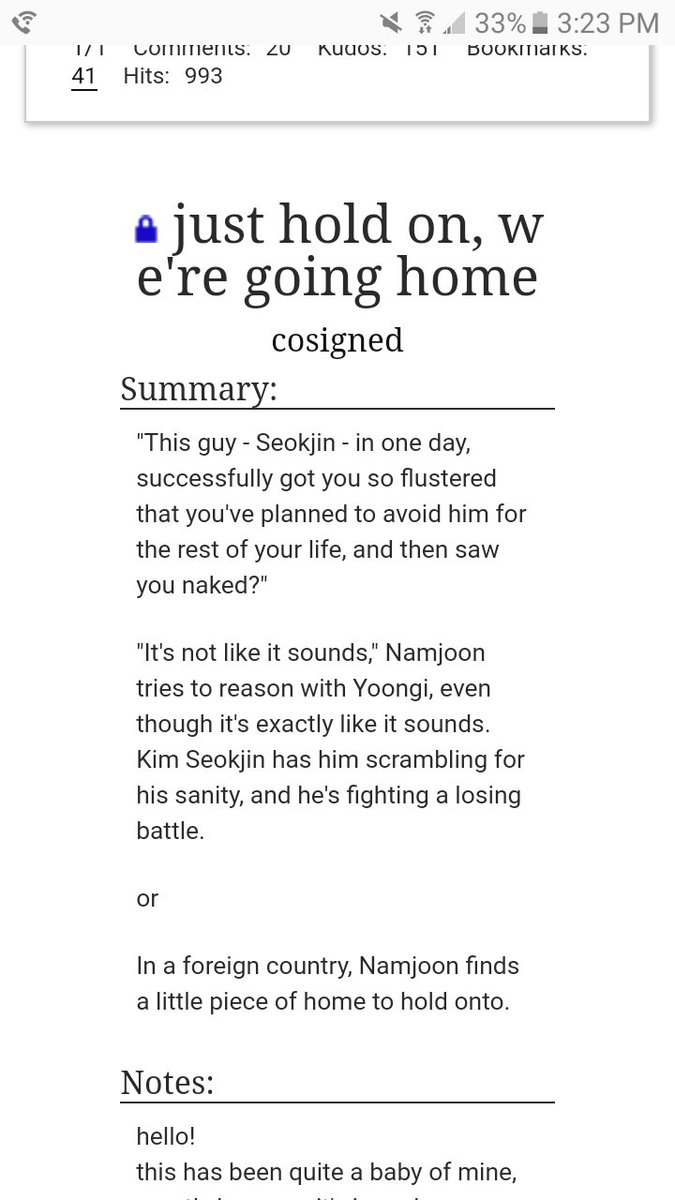 just hold on, we're going home by consigned • set in india• joons getting over a breakup• hes scared to get close to jin• ft shared lunches• literal definition of fluff and angst  https://archiveofourown.org/works/15659568#main