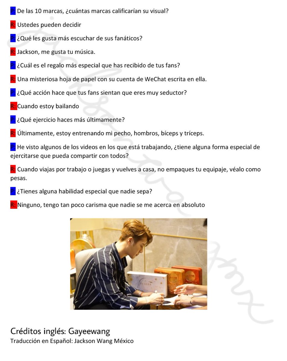 JacksonWangMx's tweet photo. [ENTREVISTA] (2/2) 

Entrevista de Jackson con GQ Laboratory

Wang Jiaer: ¿No soy carismático? ¿Por qué nadie se acerca a mí?

© Inglés: gayeewang

#JacksonWang #王嘉爾  #잭슨 
@JacksonWang852 https://t.co/TNWN6h9P3R