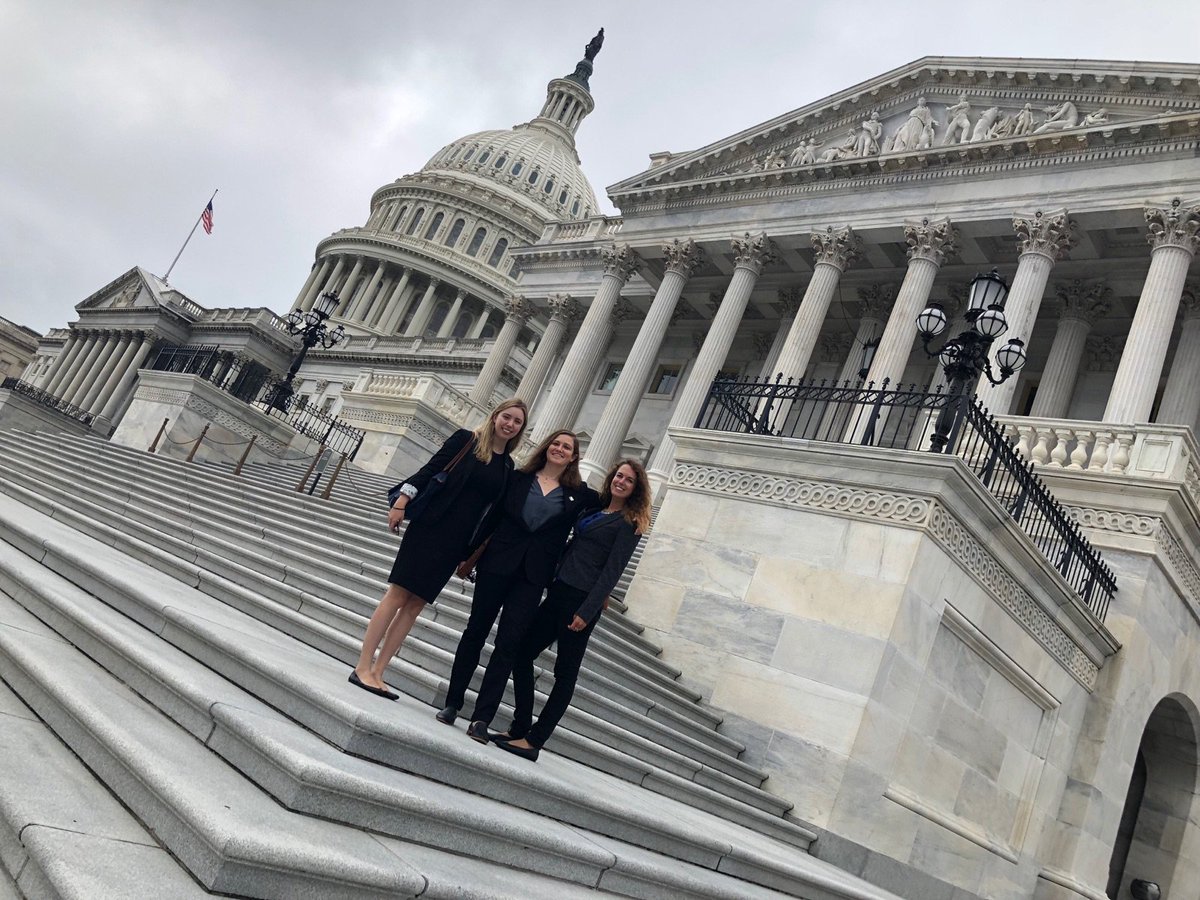 AGI_Updates's tweet photo. #GeoCVD Team UT, MT, and OR (all GSA student members) snapped this photo after completing their visits in the Senate. On to the House next! https://t.co/zESMWV8ZI9