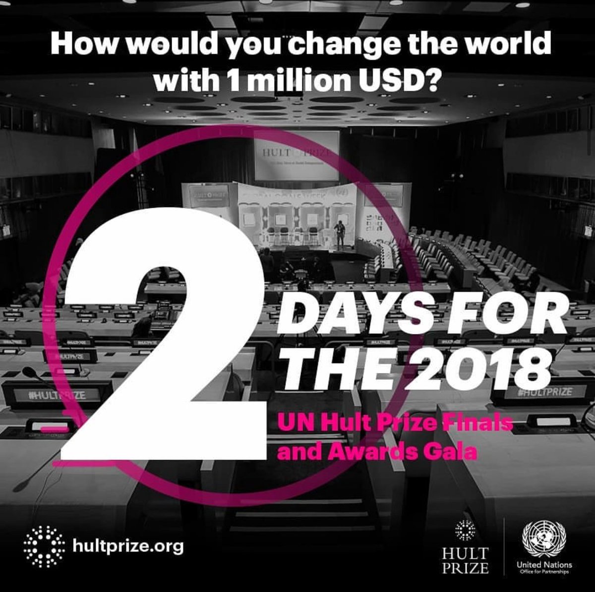 hultprizeleb's tweet photo. Two days away from the #hp18 - 2018 UN Hult Prize Global Finals!
#globalfinal #socent #hultprize #powerforgood https://t.co/utSWN443gn