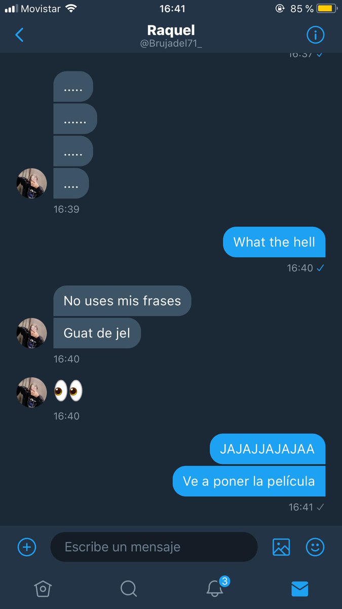 divadanidosa's tweet photo. Hola, solo quiero mostrarles cómo mejora el inglés de @Brujadel71_ , adiós. https://t.co/T5Wr0609kB