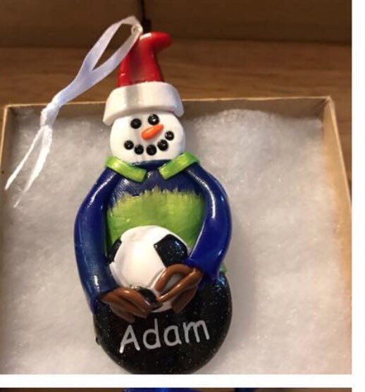 downshomemade's tweet photo. Excited to share this item from my #etsy shop: Personalized Snowman Christmas Ornament  #snowmanornament #snowman https://t.co/YKbrMR5oDm https://t.co/PveCqAMfJs