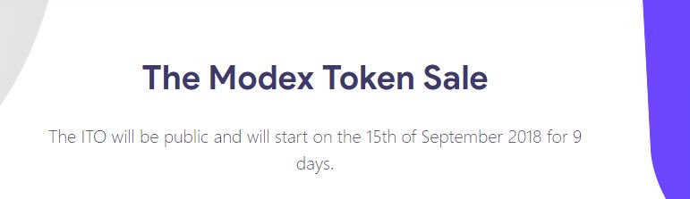 Vindyne8's tweet image. 1 day left until the Modex ITO!
bit.ly/2L828By
The #Modex ITO begins on September the 15th. Mark your calendars!
#ITO #2togo #Blockchain #Marketplace #DevPlatform