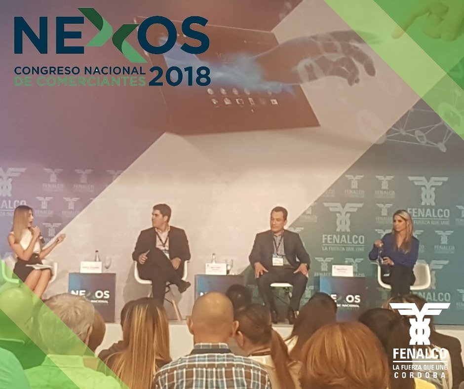 FenalcoCordoba's tweet photo. En el marco de #Nexos2018 Participamos en el Panel de #FacturaciónElectrónica Obligatoriedad e Impacto positivo en la Economía a cargo de los Panelistas Ma. Elvira Restrepo Vice de Producto #Credibanco - Mario Fernández #Gosocket y Juan Amezcua Digital Products #VISA. https://t.co/v73XNm6ZDP