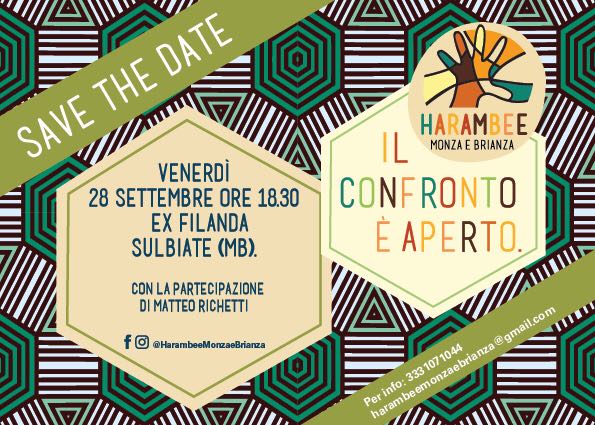 cccricri's tweet image. Ne sono certa: è il modo migliore per passare una serata di buona politica venerdì 28 settembre a #Sulbiate a @ExFilanda ascoltare, interagire e trovare un filo conduttore per tessere la comunità. Lo faremo tutti #insieme, nessuno si senta escluso! #harambee @MatteoRichetti