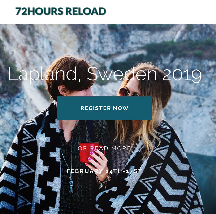 Honoured to be included in this inspiring program. Into the wild with <a href="/72hoursreload/">72 HOURS RELOAD</a> !