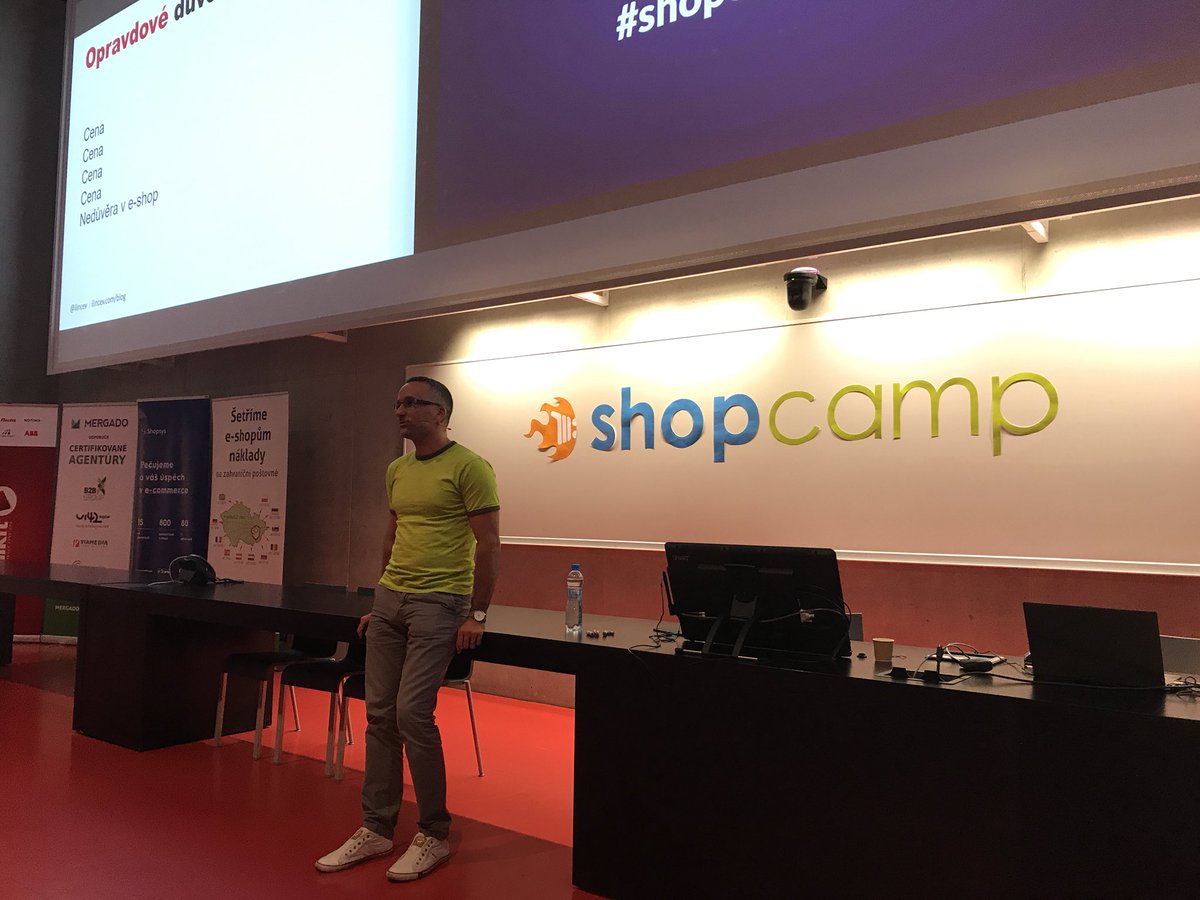 shopcampcz's tweet photo. Opravdové důvody nenakoupení? Cena, cena, pak cena, ještě cena a nakonec nedůvěra v e-shop. @ilincev na #shopcampcz https://t.co/fFDd1ogWA2