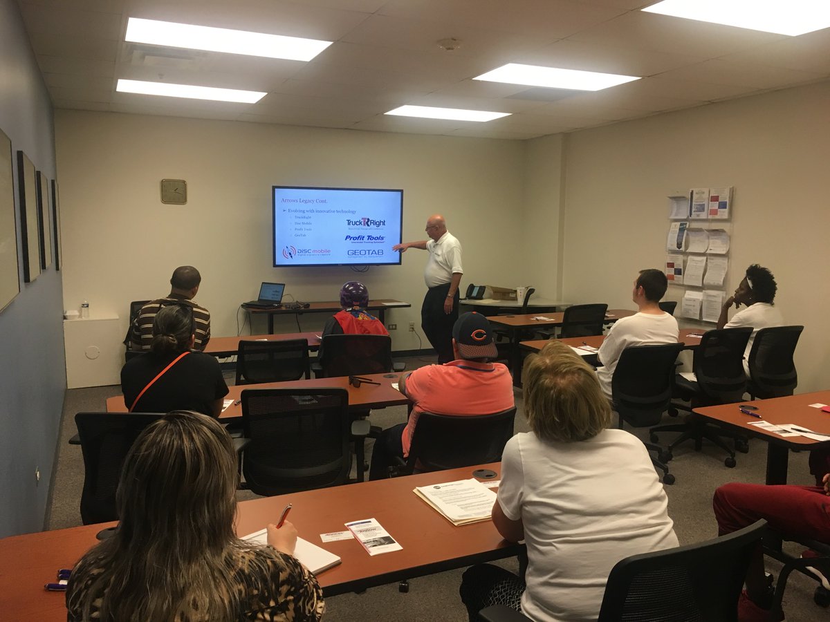 ArrowTransGroup's tweet image. Yesterday, Dan Guggenheim and Sunni Muqqddim, attended the Lake County Job Center! Both gave a presentation about Arrow and why Arrow is the company to start/grow in the driving industry. A successful afternoon! #ArrowTransportationGroup #TruckingTriumph #Successful
