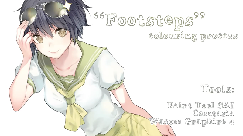 お絵かき講座パルミー 女子高生のイラストを描く ノ Jkの女の子にサングラスや裸足といった独自の組み合わせが面白い T Co P2hrura8j8