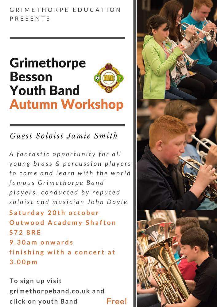 GrimeyYB's tweet photo. Register now for our Autumn Workshop...
https://t.co/HWVmY9dYRg...click on Youth Band.  FREE! https://t.co/YN75zgPKdu