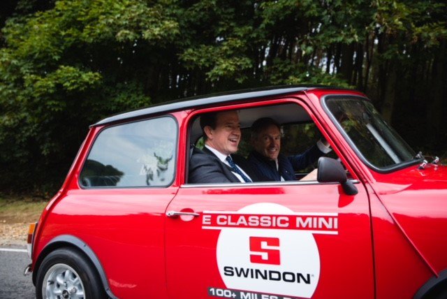 transportgovuk's tweet photo. What might the future of driving look like? Transport Minister @Jesse_Norman took a fully #electric Mini round the track at #Millbrook yesterday to find out… #ZEVsummit https://t.co/GIyTEpeE3Y