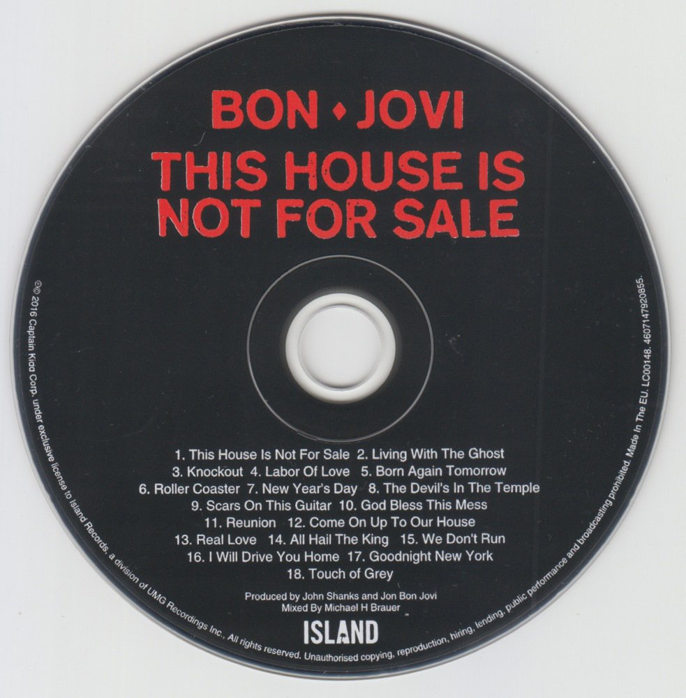 Redbank For Bon Jovi Information Bon Jovi Collection Update No 1269 Bon Jovi This House Is Not For Sale Bootleg 2cd ニューヨークでのプロモーションライブを収録したcdが付いている2枚組 オフィシャルの体裁をしているが ノン Redbank For Bon Jovi Information Bon Jovi Collection Update No 1269 Bon Jovi This House Is Not For Sale Bootleg 2cd ニューヨークでのプロモーションライブを収録したcdが付いている2枚組 オフィシャルの体裁をしているが ノン