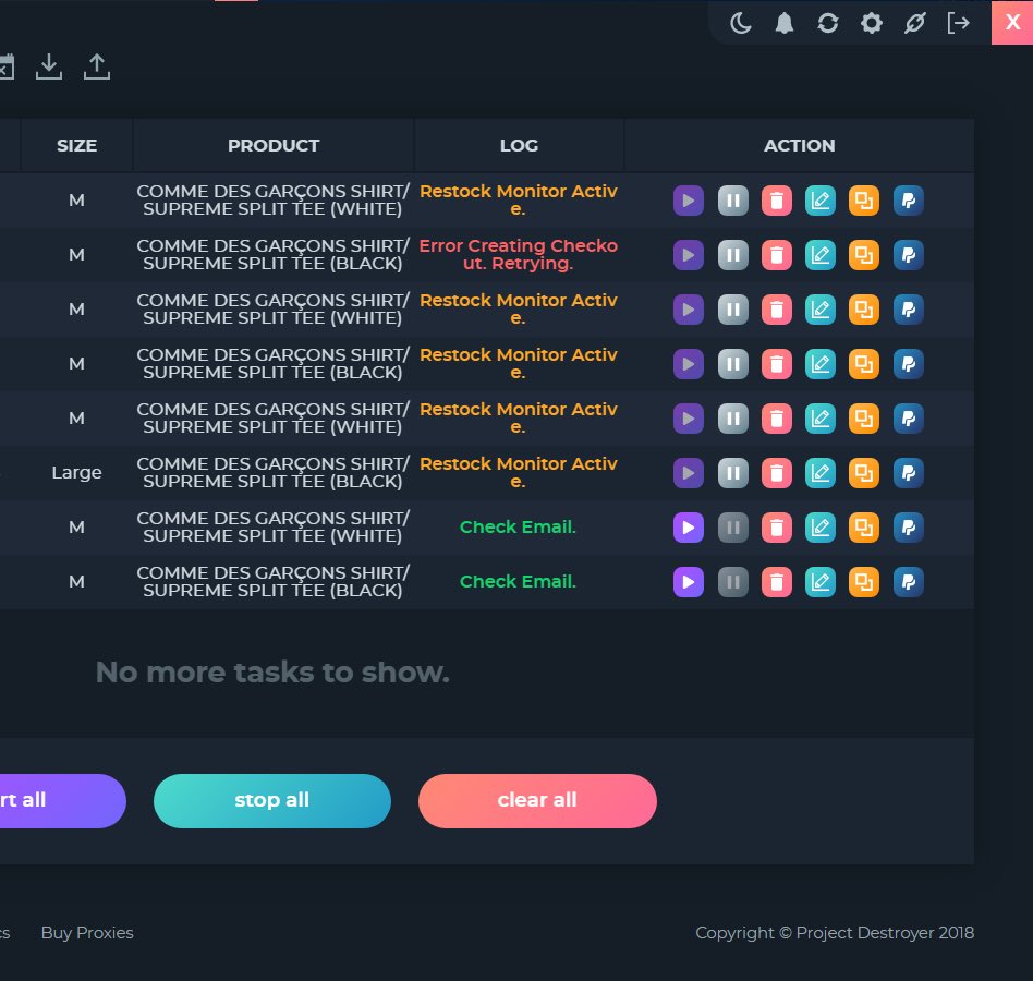 TDsnkrs's tweet photo. BOGO SZN S/O FOR THE COOK 👨🏻‍🍳
@destroyerbots 🔥
@PiranhaHQ 🐟
@BlastedProxies ⚡️
@Ds_Sneaks @KicksByChris 🔮
@Karna_Patel_12 @vutang9 🍻 https://t.co/T6iw3AaEGY