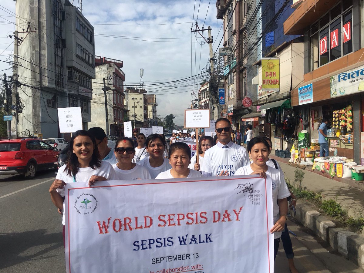 NSCCMOfficial's tweet photo. ‘सेप्सिस’ रोकौँ, जीवन जोगाऔँ ! #SepsisWalk #WSD2018 #SepsisAwareness https://t.co/gZboiVvRZU