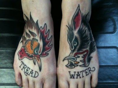 Liza Frank It S Said That If A Sailor Has A Pig And A Rooster Tattooed Onto Their Feet They Are Protected From Drowning As The Animal And Bird Will Liza Frank It S Said That If A Sailor Has A Pig And A Rooster Tattooed Onto Their Feet They Are Protected From Drowning As The Animal And Bird Will