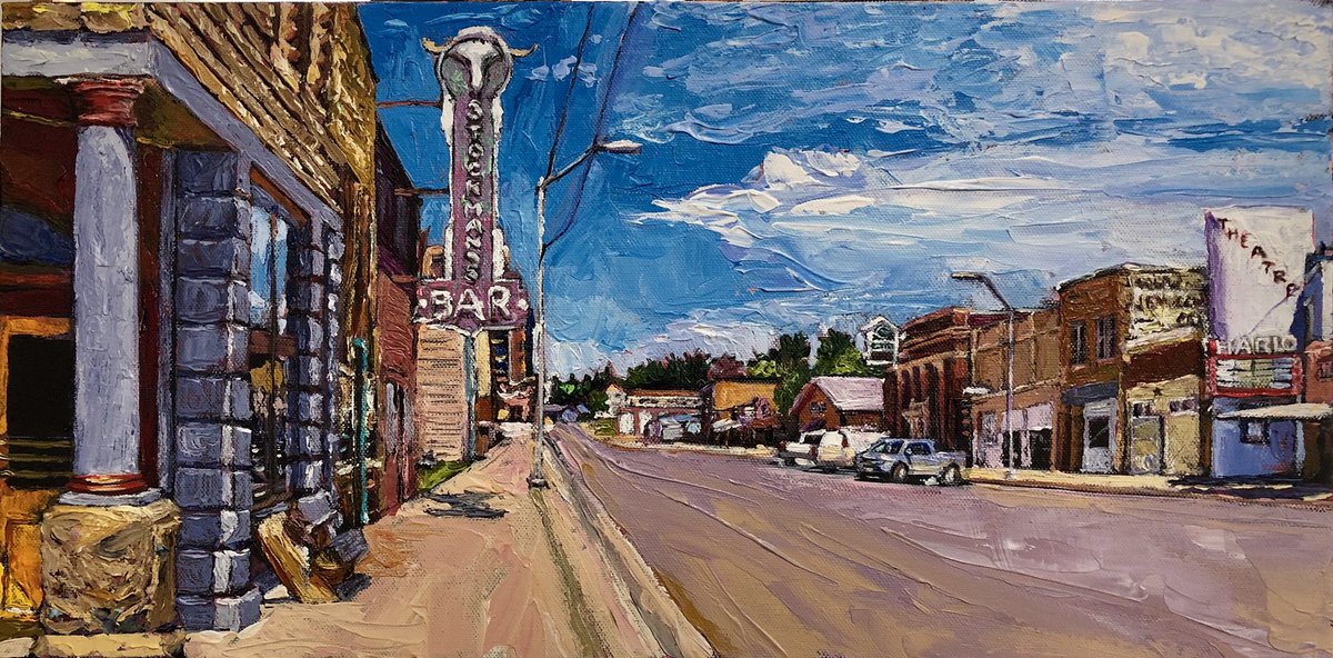 #harlowtonmontana #heartlandmovie #mainstreetmontana #lblakerart mainstreetmontanaart.com