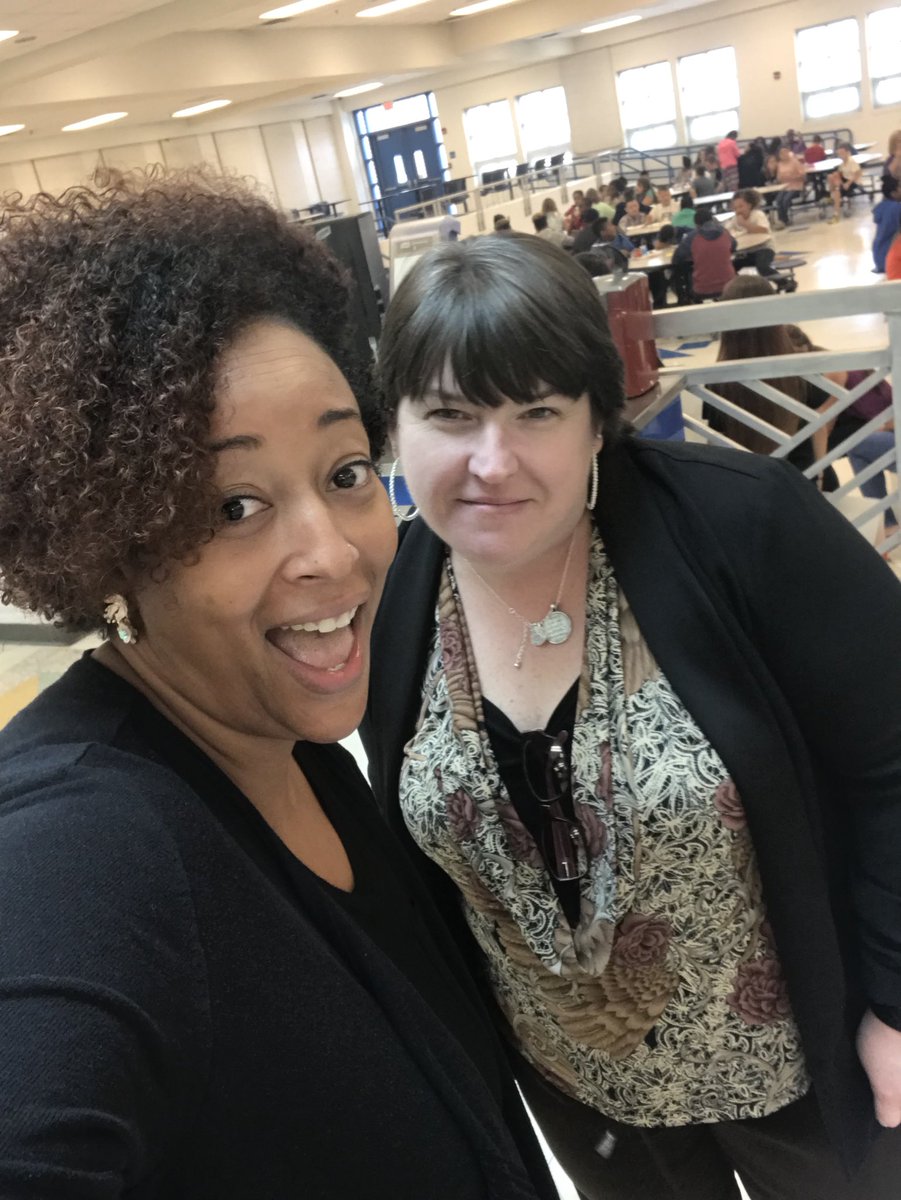 Hey CHS!! Look who I found!!!!! Our Assistant Principal 💙💛 #vais4learners #CuCPSis4learners #iamcucps #SheIsAWESOME #YAY