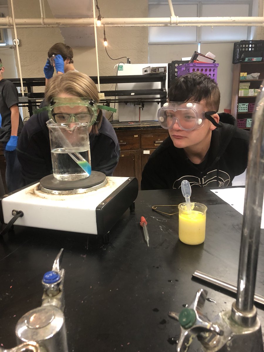 MceScience's tweet photo. BIO I: Detectives in a Murder Mystery... testing the stomach contents of the victim for different macromolecules! #PantherNation https://t.co/jgnUxc2pRA