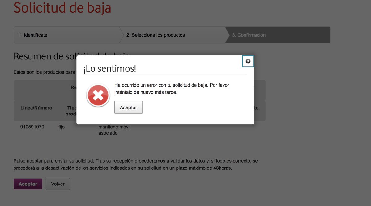 IMPOSIBLE DARSE DE BAJA DE VODAFONE <a href="/vodafone_es/">Vodafone España</a> #vodafonees #vodafone