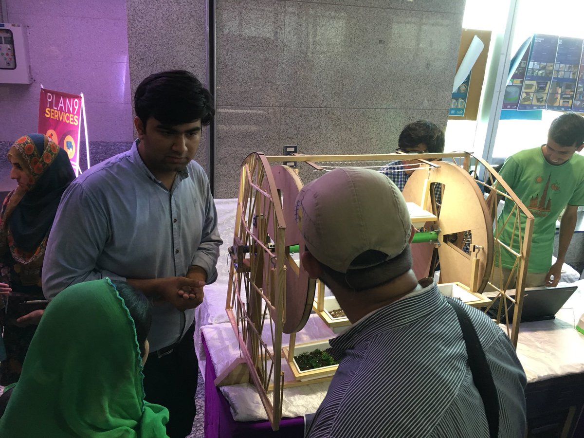 Makeistan's tweet photo. More from @Plan9incubator’s #Launchpad12. Five working prototypes from our Designers in Residence program 2018 were displayed to the public. These projects were made by teams of designers and engineers and were aimed at solving locally relevant problems. https://t.co/UqhHVDWKgv