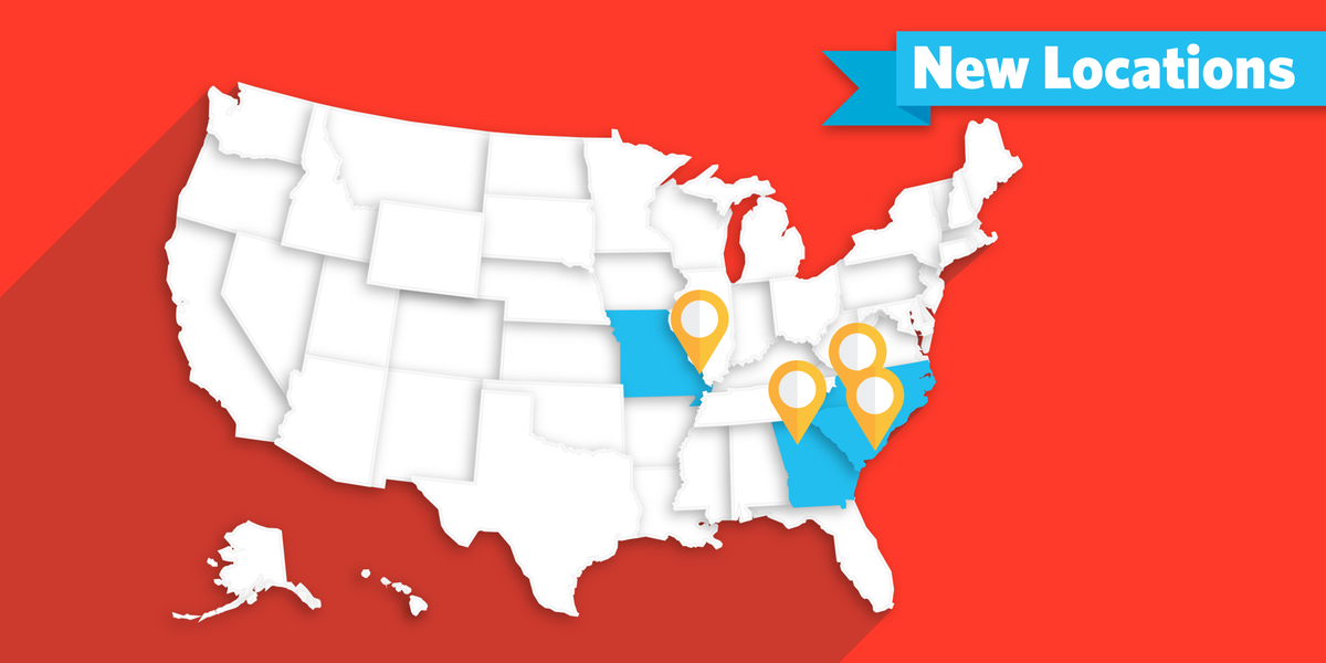 blipbillboards's tweet photo. Here's another #NewGeos roundup!
6 Charlotte, NC
1 Charleston, SC
2 Cape Girardeau, MO
1 Atlanta, GA
Where do you want to see Blip next? https://t.co/tqNa98g2k4
