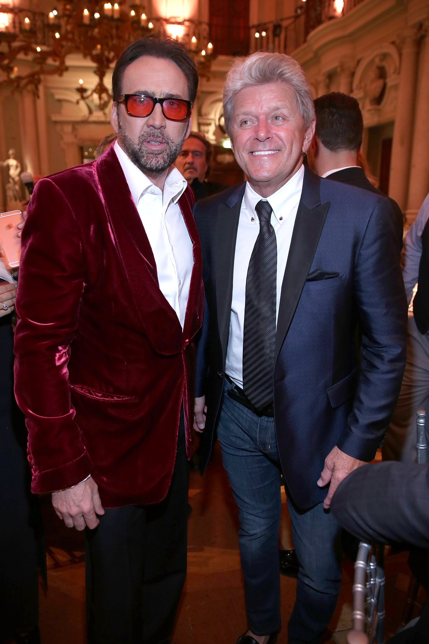 Happy birthday Peter Cetera! And thank you for giving us a sweet excuse to post this picture of you and Nic Cage!! 