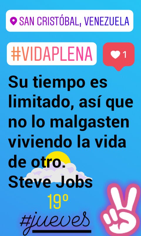 AlbertM2019's tweet photo. #juevesTBT #vidaplena #SanCristobal #Tachira #FraseDelDia https://t.co/6HWMmIleYk