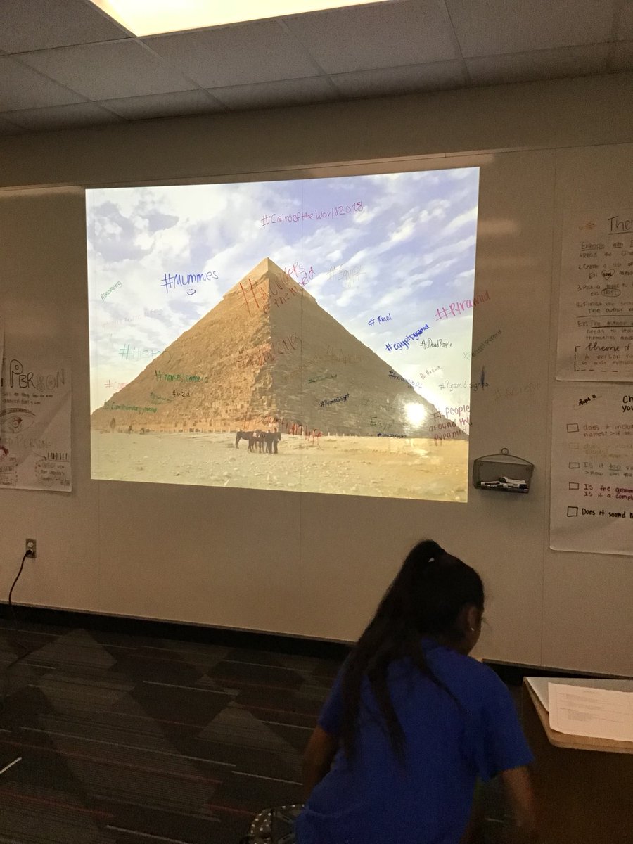<a href="/CISDESLBIL/">Coppell ISD ESL/BILINGUAL Program</a> Our learners raced to the board to grab an expo marker and “hang their hashtags” on this image of a pyramid that served as a metaphor for main idea and supporting details! #CISDOurStory #cisdlearns #westieslearn