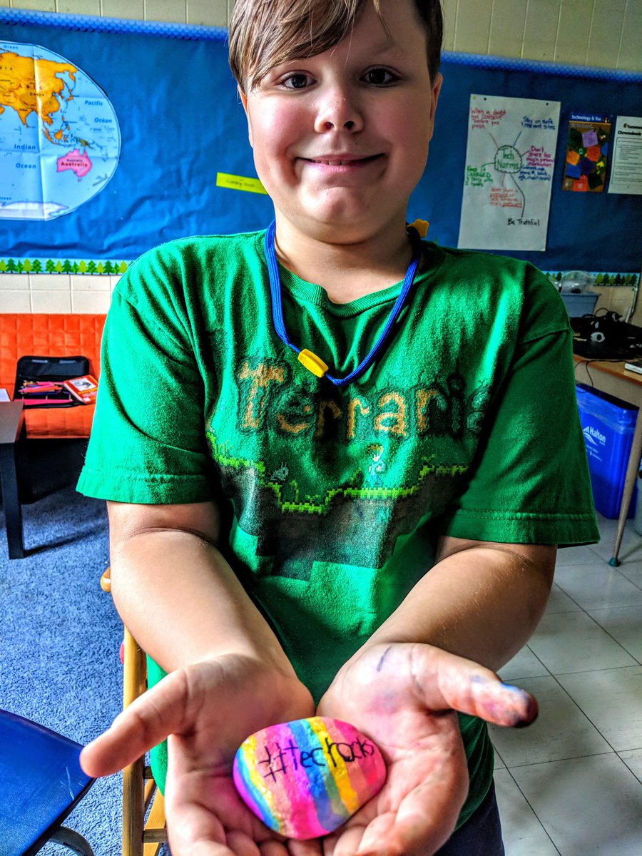 msjaceyjones's tweet photo. We are so excited to disperse our kindness rocks and see how they affect people in our our school, community and world! If you encounter one, please use #TECROCKS to share your find with us! https://t.co/Gp8kdJ7YIN