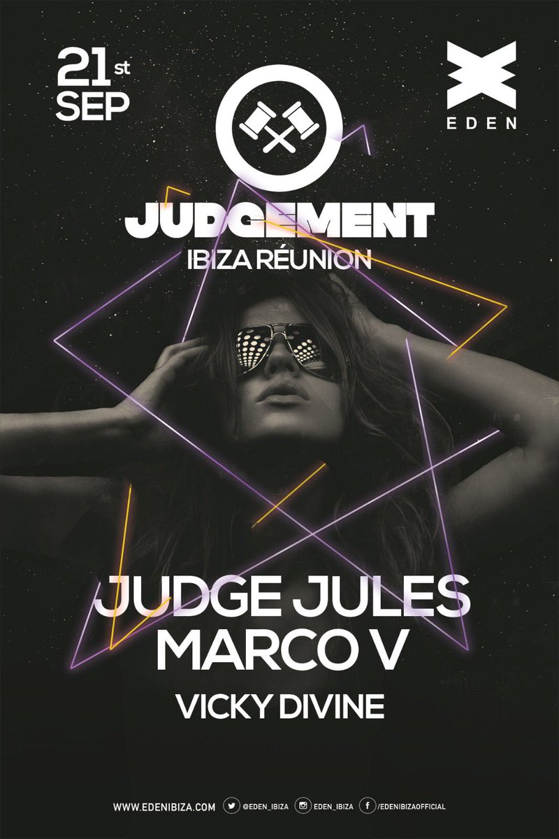 We’re coming back to <a href="/eden_ibiza/">Eden Ibiza</a> on September 21st for one very special night! 🎧 #Judgement2018 #seeyouthere